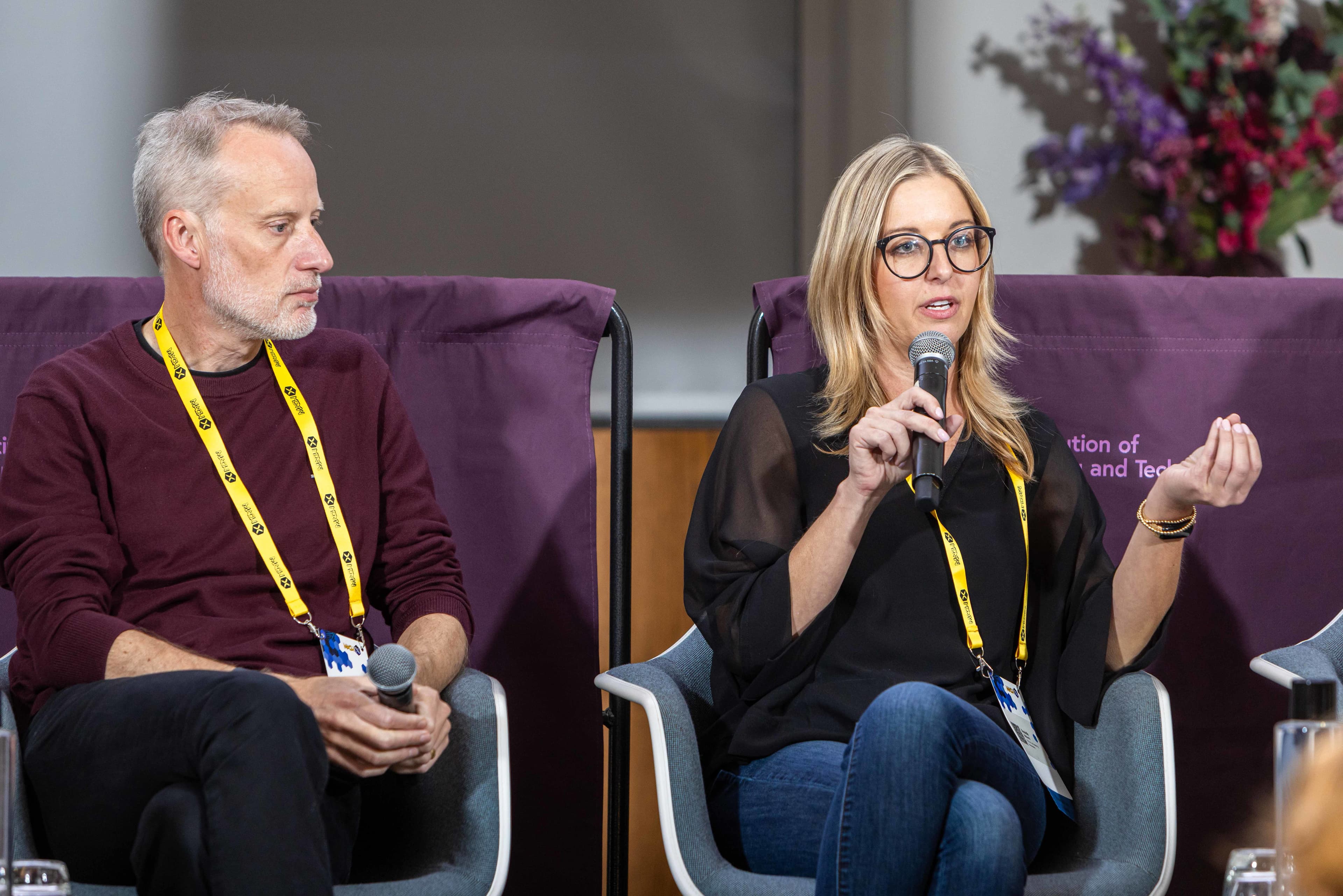Panel discussion with two speakers