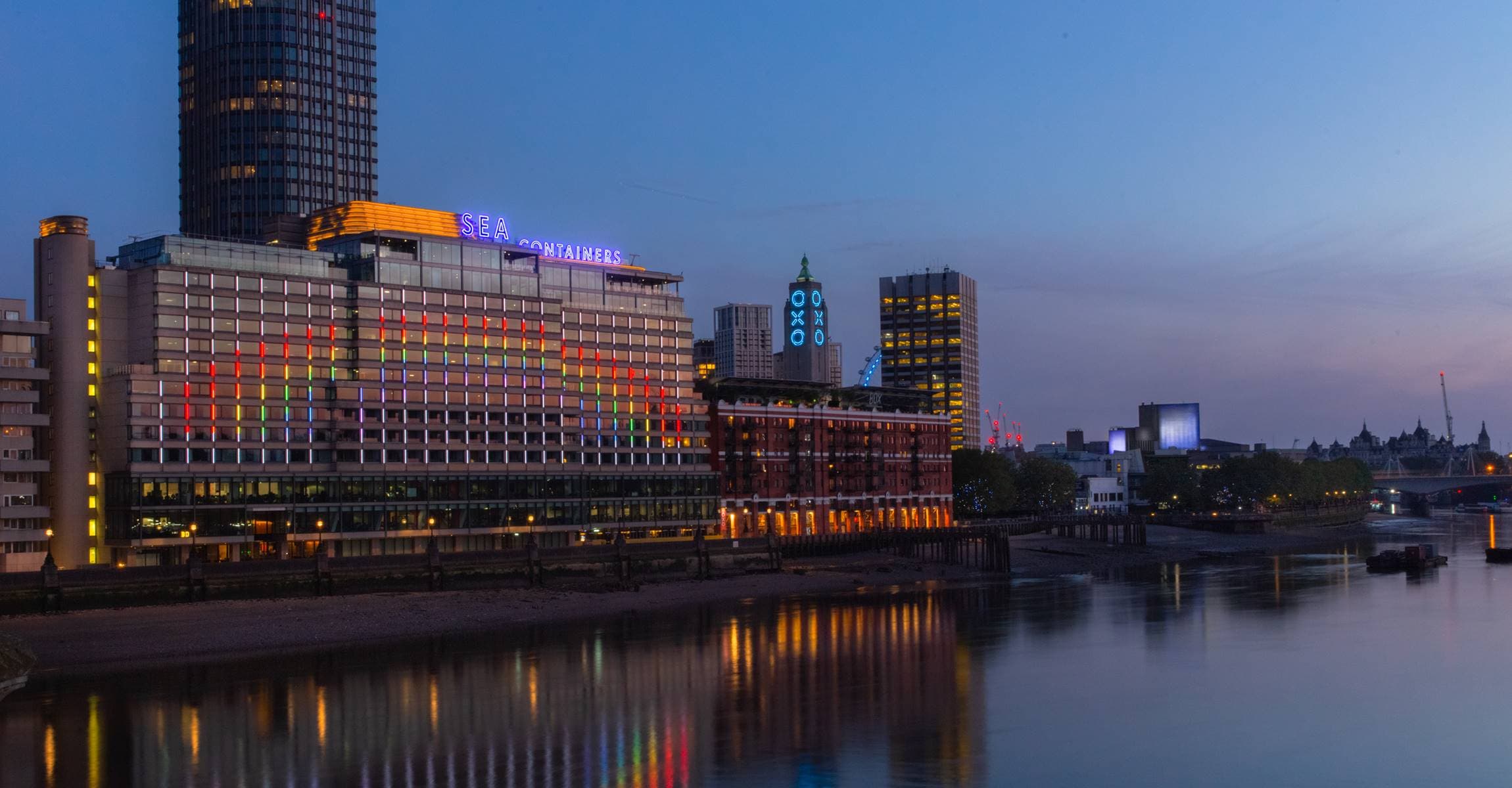nhs heroes sea containers london rainbow lighting landscape kadir